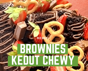 Brownies kedut lembut chewy