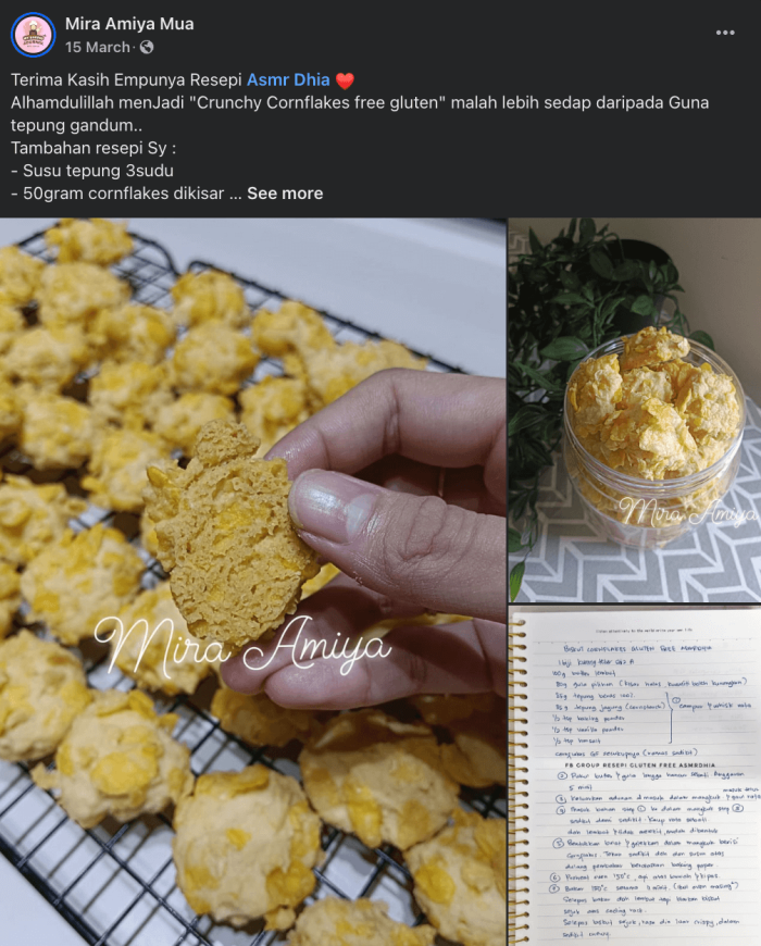 biskut cornflakes gluten free